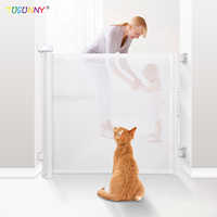 Barrières pour portes ou escaliers pour bébé-Barrière de sécurité rétractable pour enfant, animal de compagnie, chien, chiot ou chat
