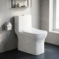 WC monobloc monobloc blanc à double chasse, à poser au sol, pour villa, Amérique du Nord