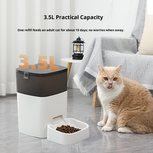 Distributeur automatique intelligent pour animaux de compagnie, chien, chat, bol d'alimentation intelligent en acier inoxydable et plastique, 3,5 L, alimentation portionnée, alimenté par batterie - Product Image 4