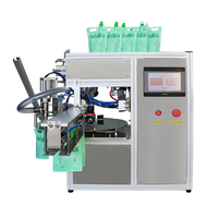 Machine de remplissage et de capsulage automatique doypack miel lait eau bec verseur sachet beurre crème liquide