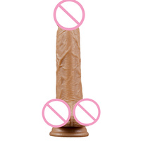 Dildo réaliste en silicone de 20 cm pour femmes, jouet sexuel doux pour adultes, produits de masturbation féminine, vente en gros de dildos, boutique de sextoys, dildo pas cher