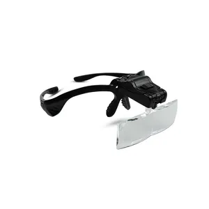 Mi Extension 5 Lens Điều Chỉnh Headband Magnifying Glass Magnifier Với Đèn LED Kính Lúp Kính Cho Lông Mi Giả