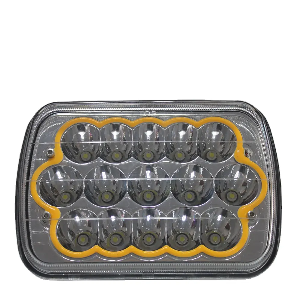 FDN-faro led para coche de 5x7, 7 pulgadas, 45W, 4x4, rojo, amarillo, azul, halo, H4