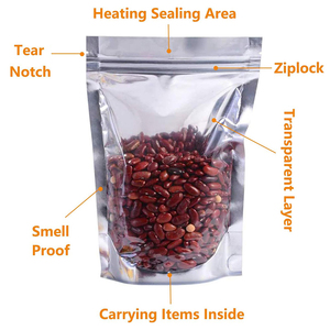 Túi đứng trong suốt 13*20+4cm + tráng nhôm, túi zip khóa kín dùng đựng thực phẩm khô, gia vị, thạch, dùng để bảo quản thực phẩm trên mặt bếp - Product Image 3