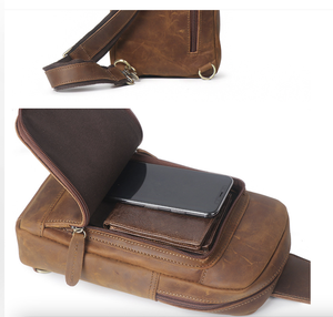 <span class=keywords><strong>Borsa</strong></span> a Tracolla in Vera Pelle <span class=keywords><strong>di</strong></span> Vacchetta Stile Retrò per Uomo, <span class=keywords><strong>Borsa</strong></span> a Spalla in Pelle Crazy Horse, <span class=keywords><strong>Borsa</strong></span> da Uomo per Attività all'Aperto - Product Image 6