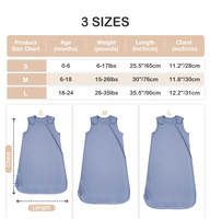 Gigoteuses pour bébés 100% coton avec fermeture éclair bidirectionnelle, écologiques, antibactériennes, respirantes, pour toutes les saisons, pour nouveau-nés