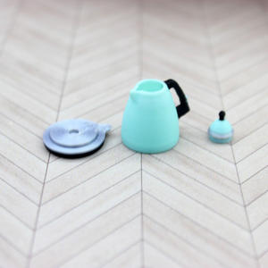 Miniature de maison de poupée : Jouet alimentaire, simulation de <span class=keywords><strong>pain</strong></span> grillé, mini-machine à <span class=keywords><strong>pain</strong></span>, <span class=keywords><strong>bouilloire</strong></span>, accessoires BJD - Product Image 1