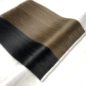 wholesale natural raw tape in hair extensions full cuticle 100 virgin European human hair pu tape hair extensions
