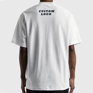 T-shirt <span class=keywords><strong>bianca</strong></span> personalizzata 60% cotone 40% poliestere tessuto a maglia semplice t-shirt <span class=keywords><strong>con</strong></span> tasca per la stampa - Product Image 3