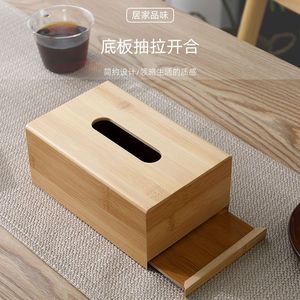 Caja de pañuelos de madera de nogal negro, color natural, almacenamiento de escritorio, multiusos, sala de estar, oficina, dormitorio, diseño creativo - Product Image 4