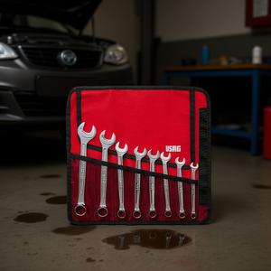 Usag Combination Wrench Set 8 Piece Metric Steel <b>Tool</b> Kit For Automotive Repair - Product Image 3