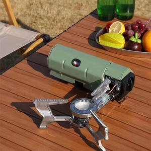 Estufa de <span class=keywords><strong>gas</strong></span> portátil plegable Wildrex Mini de acero con un quemador, ecológica para camping - Product Image 2