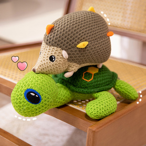 Niche mới Crochet HEDGEHOG búp bê tùy chỉnh an toàn đồ chơi sang trọng Crochet động vật biển rùa rùa trẻ em và đồ chơi gia đình - Product Image 3