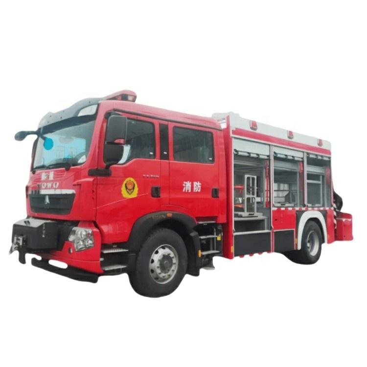 Продажа с завода Sinotruk Howo кран и лебедка с грузоподъемностью буксировки 6 колес аварийно-спасательная пожарная машина