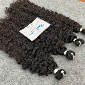 Artículo caliente Vapor birmano Rizado buena forma extensiones de cabello humano sin desprendimiento sin enredos - Product Image 4