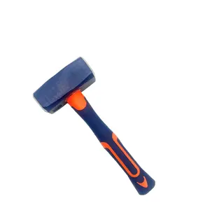 SALI Heavy Duty Plastic Handle Sledge Hammer Forged Steel Octagon Hammer Head Big 2LB 3LB 4LB 2 Stone hammer