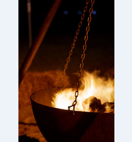 Nouveau design de charbon de bois trépied extérieur en acier corten barbecue pour jardin camping arrière-cour