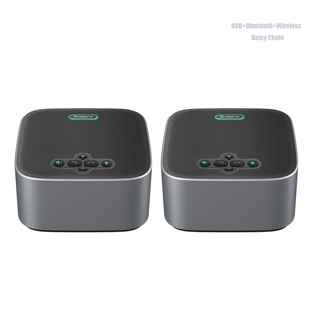 Rocware Desktop 360 Conference Array Microphone POE USB 16 Pcs Cascade Audio Conferencing System 6m Voice Pickup Voting
