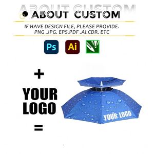 Wholesale Double Layer Head-mounted <b>Hat</b> Umbrella Custom Gift Umbrella Outdoor Fishing Sun Umbrella with Customizable LOGO - Product Image 3
