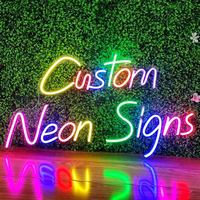 Enseigne néon LED personnalisée avec logo et lettres, idéale pour mariage, fête, maison, chambre, bar, boutique, décoration murale, alimentée par USB ou piles, étanche