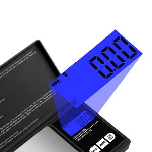 मिनी एलईडी डिजिटल इलेक्ट्रॉनिक स्केल वाइट ग्राम इलेक्ट्रॉनिक डिजिटल पॉकेट स्केल 200 ग्राम/0.01 ग्राम पॉकेट साइज एलसीडी बैकलिट डिस्प्ले - Product Image 6