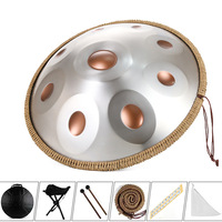 9 10 12 Note Steel Handpan Drum Set with Stand Soft Bag Professional Hand Drum Percussion Instrument Custom Pattern Design