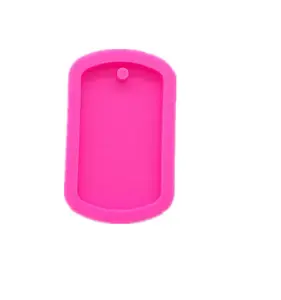 Molde de joias de silicone epóxi, porta-chaves de etiqueta de cachorro