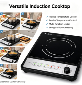 Table de cuisson à <span class=keywords><strong>induction</strong></span> 1400W haut de gamme avec bouton de commande, indicateur de température LED et verrouillage de sécurité, idéale pour les cadeaux d'entreprise et les offres promotionnelles - Product Image 3