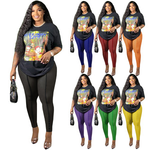 S-3XL 2023 Abbigliamento alla Moda Pantaloni Estivi Sexy da Donna a Vita Alta Leggings Trasparenti in Rete con Slip Integrato - Product Image 3