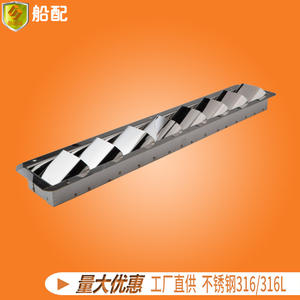 Couverture de fenêtre à persiennes en acier inoxydable 304 à 8 compartiments, accessoire de quincaillerie marine pour la ventilation et la dissipation de la chaleur - Product Image 4