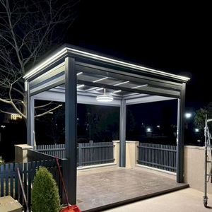 Auvent autoportant en cantilever, <span class=keywords><strong>abri</strong></span> solaire pour <span class=keywords><strong>jardin</strong></span> et <span class=keywords><strong>terrasse</strong></span>, résistant aux intempéries - Product Image 6