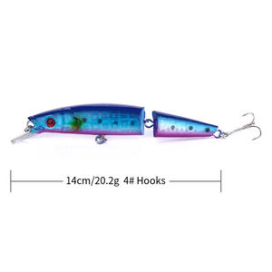 Meilleurs leurres de pêche 140mm 20.2g, corps en ABS avec appâts de natation, <span class=keywords><strong>leurre</strong></span> souple <span class=keywords><strong>pour</strong></span> <span class=keywords><strong>brochet</strong></span> et bar - Product Image 6