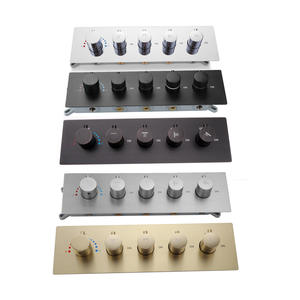 Robinet thermostatique à 4 fonctions pour montage horizontal à domicile, corps de robinet mural en laiton pour salle de bain, mitigeur de douche, interrupteur de douche - Product Image 1