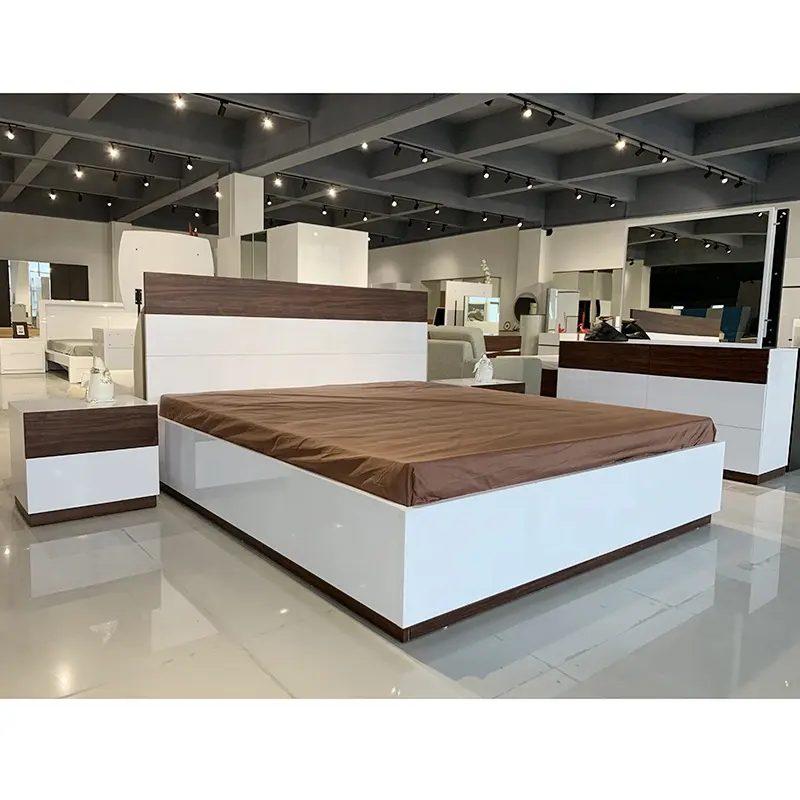 Wood Beds NOVA Bedroom Double Bed Modern King Size Bed Wooden Bed With Storage