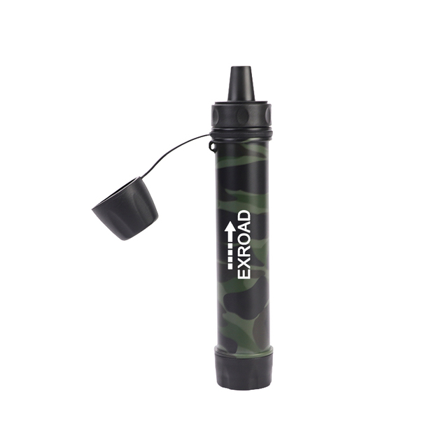 Exroad Portable Water Filter Straw for Purifying Drinking Water for Survival Accessory for Hiking Camping Backpacking Travel