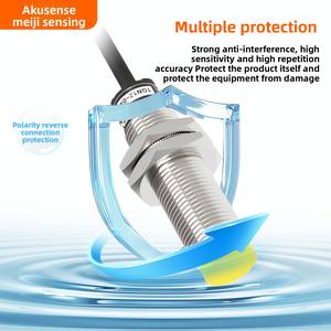 AKUSENSE TGF18-05NO yüksek sıcaklık 120 dayanıklı endüktif yakınlık sensörü IP67 M12//Industrial endüstriyel <span class=keywords><strong>Metal</strong></span> algılama - Product Image 5