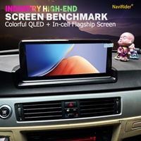 Pantalla QLED para BMW Serie 3/5 E90/E60 2005-2010, Unidad Principal Android Auto CarPlay, Reproductor Multimedia de Video, Control del Volante
