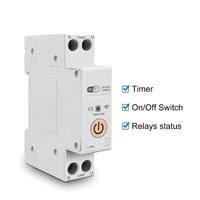 Interrupteur intelligent WiFi 1P+N avec compteur de consommation kWh, relais de surveillance, minuterie, contrôle Tuya/SmartLife, interrupteur à distance
