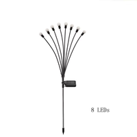 Solar-Gartenlampe 6 8 10 LED Sternenlicht Schwingende Leuchte Außendekoration Glühwürmchen-Lichter