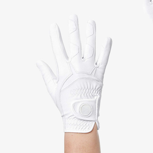 Gants d'équitation personnalisés avec logo, de haute qualité, légers et respirants, à séchage rapide, fermeture auto-agrippante, en cuir véritable - Product Image 3