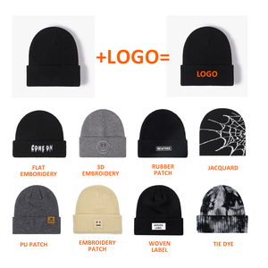 Chất Lượng Cao Acrylic Mùa Đông Dệt Kim Mũ Tùy Chỉnh Thêu Logo Màu Rắn Ấm Còng <span class=keywords><strong>Beanie</strong></span> Căng Dệt Kim <span class=keywords><strong>Beanie</strong></span> Hat - Product Image 4