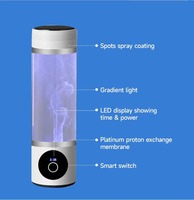 Gobelet à eau riche en hydrogène 8000PPB, générateur d'hydrogène rapide portable, une machine à double usage, bouteille d'eau hydrogénée pour les voyages et la maison