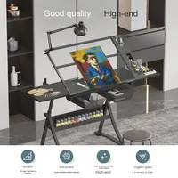 Table à dessin réglable en hauteur en verre Transparent de haute qualité pour meubles de maison scolaire