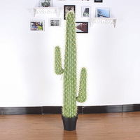 Grand Cactus Artificiel d'Intérieur Décoration Ornementale de Jardin à Effet Meilleur Cactus Décoratif d'Intérieur en Plastique
