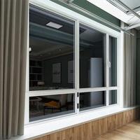 Fenêtre à battant en PVC à double vitrage sur mesure avec moustiquaire de sécurité intégrée, ouverture à bascule, pour projets résidentiels