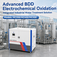 Système d'oxydation électrochimique préassemblé BDD Anode Titanium Cathode Four Cell Cabinet MC350