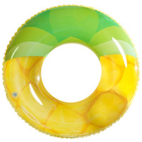 Bouée gonflable pour adultes en forme de fruits de dessin animé (pastèque, ananas, avocat) en PVC pour la natation sous-marine