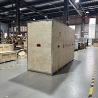Caisse en bois épaisse à bords en acier pour charges lourdes, idéale pour l'industrie lourde et les matériaux de construction