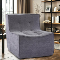 Chaise de canapé simple pour la maison et le bureau Meubles en tissu de style minimaliste pour le salon et la cuisine