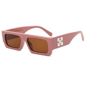 Gafas de Sol Cuadradas Pequeñas Retro Amarillas de Moda 2025 al por Mayor, Gafas de Sol Rectangulares de Color Caramelo para Hombre y Mujer - Product Image 6
